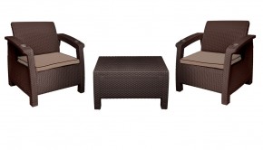 Комплект уличной мебели Yalta Premium Terrace Triple Set (Ялта) шоколадный (+подушки под спину) в Невьянске - nevyansk.ok-mebel.com | фото 7