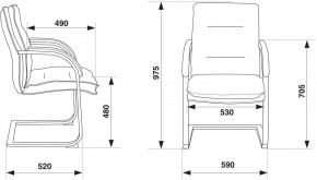 Кресло Бюрократ T-9927SL-LOW-V/BLACK в Невьянске - nevyansk.ok-mebel.com | фото 4