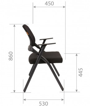Кресло для посетителей CHAIRMAN NEXX (ткань стандарт черный/сетка DW-01) в Невьянске - nevyansk.ok-mebel.com | фото 7