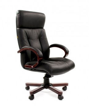 Кресло для руководителя CHAIRMAN  421 (Натуральная кожа) Черное в Невьянске - nevyansk.ok-mebel.com | фото