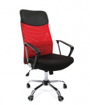 Кресло для руководителя CHAIRMAN 610 N (15-21 черный/сетка красный) в Невьянске - nevyansk.ok-mebel.com | фото 1