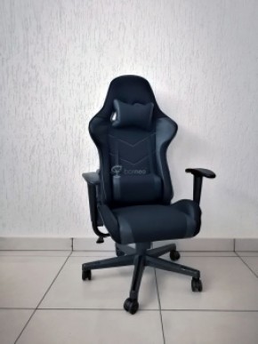 Кресло геймерское Barneo K-50 (черная сетка черные вставки) в Невьянске - nevyansk.ok-mebel.com | фото