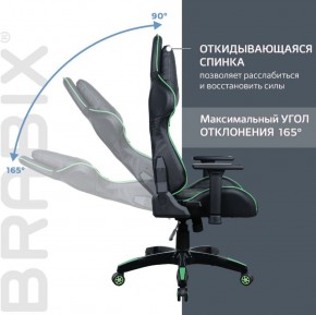 Кресло компьютерное BRABIX "GT Carbon GM-120" (черное/зеленое) 531929 в Невьянске - nevyansk.ok-mebel.com | фото 2