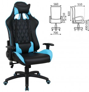 Кресло компьютерное BRABIX "GT Master GM-110" (черное/голубое) 531928 в Невьянске - nevyansk.ok-mebel.com | фото 2