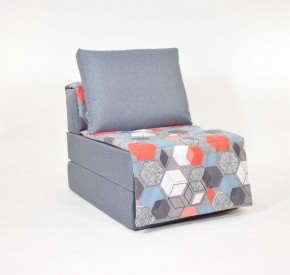 Кресло-кровать бескаркасное Харви (серый-геометрия слейт) в Невьянске - nevyansk.ok-mebel.com | фото