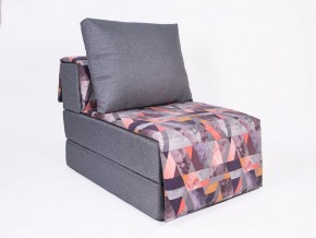 Кресло-кровать бескаркасное Харви (серый-сноу манго) в Невьянске - nevyansk.ok-mebel.com | фото
