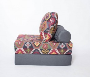 Кресло-кровать-пуф бескаркасное Прайм (мехико серый-графит) в Невьянске - nevyansk.ok-mebel.com | фото