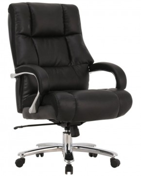 Кресло офисное BRABIX PREMIUM "Bomer HD-007" (рециклированная кожа, хром, черное) 531939 в Невьянске - nevyansk.ok-mebel.com | фото