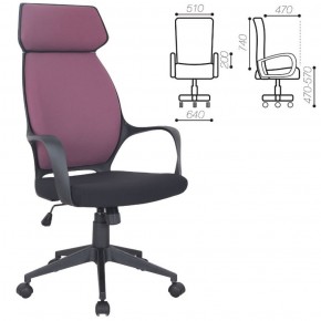 Кресло офисное BRABIX PREMIUM "Galaxy EX-519" (ткань черное/терракотовое) 531570 в Невьянске - nevyansk.ok-mebel.com | фото 2