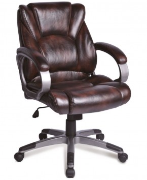 Кресло офисное BRABIX "Eldorado EX-504" (коричневое) 530875 в Невьянске - nevyansk.ok-mebel.com | фото 1