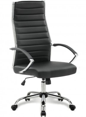 Кресло офисное BRABIX "Style EX-528", экокожа, хром, черное, 531947 в Невьянске - nevyansk.ok-mebel.com | фото