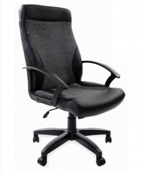 Кресло офисное BRABIX "Trust EX-535" (экокожа/черная/ткань серая) 531383 в Невьянске - nevyansk.ok-mebel.com | фото
