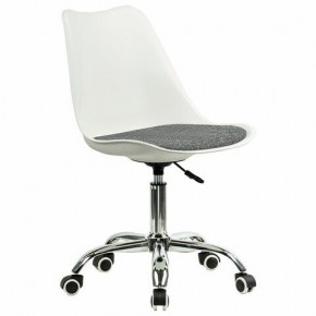 Кресло стул BRABIX "Eames MG-310 CH", хром, пластик белый, ткань серая, 532924 в Невьянске - nevyansk.ok-mebel.com | фото 2