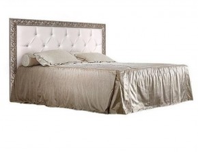 Кровать 2-х спальная (1,4 м) Тиффани штрих-лак/серебро с мягким изголовьем (ТФКР140-2) в Невьянске - nevyansk.ok-mebel.com | фото
