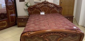 Кровать 2-х спальная 1600*2000 Роза, без основания (01.116) орех в Невьянске - nevyansk.ok-mebel.com | фото