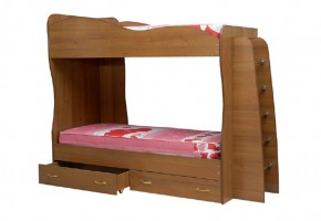 Кровать детская 2-х ярусная Юниор-1 (800*2000) ЛДСП в Невьянске - nevyansk.ok-mebel.com | фото