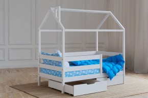 Кровать-домик 80*160 Белый в Невьянске - nevyansk.ok-mebel.com | фото 3