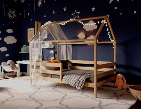 Кровать-домик 80*190 без покраски (без ящиков) в Невьянске - nevyansk.ok-mebel.com | фото