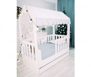 Кровать-домик с ящиком 800*1600 (Белый) в Невьянске - nevyansk.ok-mebel.com | фото 2