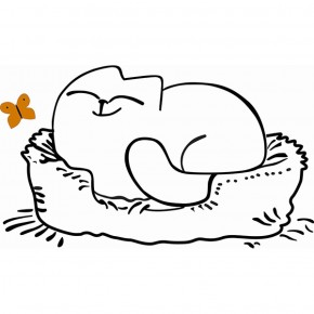 Кровать двухуровневая Кот № 900.1 ЛЕВАЯ (туя светлая/белый) в Невьянске - nevyansk.ok-mebel.com | фото 2
