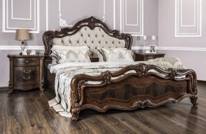 Кровать двуспальная "Илона" с мягким изголовьем (1800) караваджо в Невьянске - nevyansk.ok-mebel.com | фото