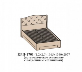 Кровать ЭЙМИ с подъемным механизмом КРП-1701 Гикори джексон (1200х2000) в Невьянске - nevyansk.ok-mebel.com | фото