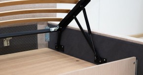 Кровать интерьерная Миа (1600) Купер 03/Кант Лайт 10 в Невьянске - nevyansk.ok-mebel.com | фото 8