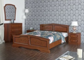 ЕЛЕНА Кровать из массива 1200 (Орех) в Невьянске - nevyansk.ok-mebel.com | фото 2