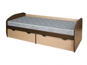 Кровать КД-1.8 с ящиком (Венге/Дуб молочный) в Невьянске - nevyansk.ok-mebel.com | фото