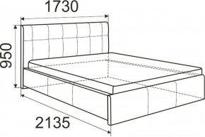 Кровать Лаура с латами Nice White 1600x2000 в Невьянске - nevyansk.ok-mebel.com | фото 3