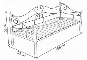 Кровать односпальная Венеция в Невьянске - nevyansk.ok-mebel.com | фото 3