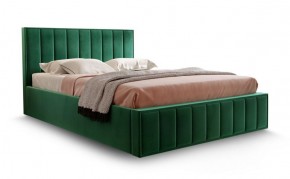 Кровать "Вена" 1400 СТАНДАРТ Вариант 1 Мора зеленый + бельевой ящик с кроватным основанием и подъемным механизмом в Невьянске - nevyansk.ok-mebel.com | фото