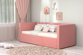 Кровать с ПМ (арт.030) (с/м 900*2000мм) (б/матр), ткань розовая в Невьянске - nevyansk.ok-mebel.com | фото