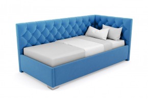 Кровать угловая Виола интерьерная +основание (90х200) 3 кат. ткани в Невьянске - nevyansk.ok-mebel.com | фото