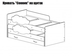 Кровать выкатная Соник (800*1900) в Невьянске - nevyansk.ok-mebel.com | фото 2
