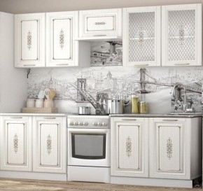 Кухонный гарнитур 2.2 м "Велес" (белый/сандал белый) в Невьянске - nevyansk.ok-mebel.com | фото