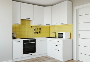Кухонный гарнитур Белый Глянец 2200*1600 h950 (Стол. 38мм) в Невьянске - nevyansk.ok-mebel.com | фото