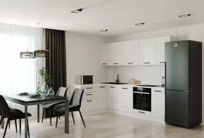 Кухонный гарнитур Белый Глянец 2600*1600 (Стол. 38мм) в Невьянске - nevyansk.ok-mebel.com | фото
