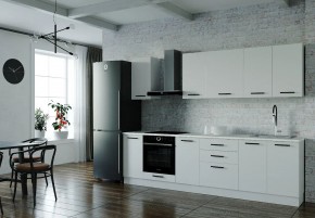 Кухонный гарнитур Белый Глянец 2800 (Стол. 38мм) в Невьянске - nevyansk.ok-mebel.com | фото