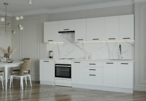 Кухонный гарнитур Белый Глянец 3000 (Стол. 26мм) в Невьянске - nevyansk.ok-mebel.com | фото