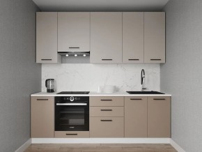 Кухонный гарнитур Каппучино 2400 h950 (Стол. 38мм) в Невьянске - nevyansk.ok-mebel.com | фото