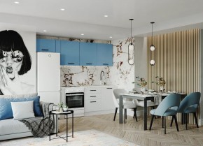 Кухонный гарнитур Капри 2550 (Стол. 38мм) в Невьянске - nevyansk.ok-mebel.com | фото