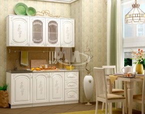 ЛИЗА-2 Кухонный гарнитур 1,7 Белый глянец холодный в Невьянске - nevyansk.ok-mebel.com | фото