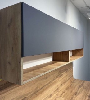 Кухонный гарнитур «Монако» 2.0 м Серия 2 МДФ с фрезеровкой (Дуб Золотой/Графит) в Невьянске - nevyansk.ok-mebel.com | фото 5