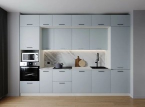 Кухонный гарнитур Смоки 3400 (Стол. 26мм) в Невьянске - nevyansk.ok-mebel.com | фото
