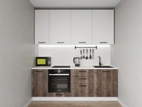Кухонный гарнитур Старое Дерево 2200 h950 (Стол. 38мм) в Невьянске - nevyansk.ok-mebel.com | фото
