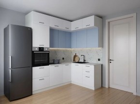 Кухонный гарнитур угловой Капри 2200*1700 (Стол. 26мм) в Невьянске - nevyansk.ok-mebel.com | фото