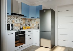 Кухонный гарнитур угловой Капри 2200х1000 (Стол. 38мм) в Невьянске - nevyansk.ok-mebel.com | фото
