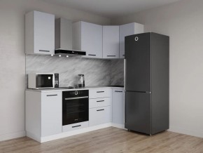Кухонный гарнитур угловой Смоки 2200*1000 (Стол. 26мм) в Невьянске - nevyansk.ok-mebel.com | фото