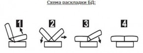 ЛАУРА ЛЮКС Диван Лаура Люкс БД+2подушки в Невьянске - nevyansk.ok-mebel.com | фото 7